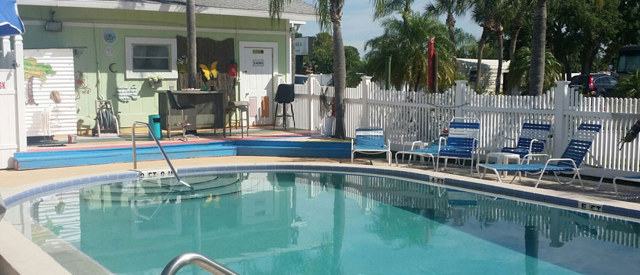 Heated Pool at Myakka River RV Resort North Port Florida